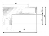 З'єднувач скло-труба кутовий GIFF 319 золото
