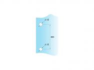 Ручка-тримач для рушника GIFF 19х19х200 полірований хром