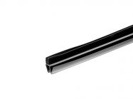 Уплотнитель 90* 8 мм пол-стекло GIFF 206 L=2500 мм черный непрозрачный