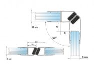 Ущільнювач магнітний 90°-180° 8 мм GIFF 210 L=2500 мм чорний непрозорий (комплект 2 шт)