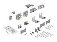 Комплект TopLine L на 2 двери передняя слева, с демпфером в обе стороны L=2300