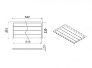 Поддон к посудосушителю GIFF L=900 белый