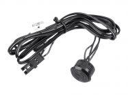 Выключатель диммируемый сенсорный GIFF врезной d=18 с индикатором 3,7-24V 5A черный