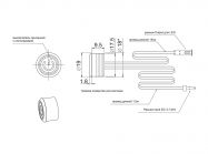 Выключатель диммируемый сенсорный GIFF врезной d=18 с индикатором 3,7-24V 5A черный