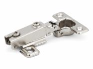 Петля накладная (мини) Slide-on d=26 Н=0 никель. Акция