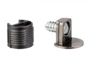 Полицетримач для ДСП полиці 16-19 мм GIFF Clamp R чорний нікель