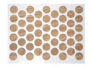 Заглушка на конфірмат самоклеюча Weiss d=14 дуб сонома (50 шт) (4763)