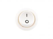 Выключатель мебельный врезной круглый GIFF 6A 250V белый