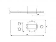 Нижний шарнир GIFF GC