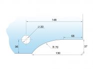Замок із круглим ригелем GIFF GC комплект