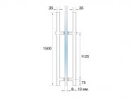 Ручка 32х1500 GIFF GC комплект