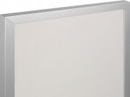 Фасад рамочный алюминиевый из профиля Е1 анодированный, наполнение: сатин 4 мм 716х396