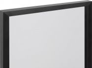 Фасад алюмінієвий рамковий з профілю Е1 чорний браш графіт 4 мм 716х396