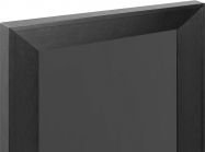Фасад алюмінієвий рамковий з профілю Е3 чорний браш Лакобель чорний RAL 9005 4 мм 716х396