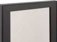 Фасад рамочный алюминиевый из профиля Е9 черный браш бронза 4 мм 716х396