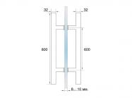 Ручка 32х800 GIFF GC комплект