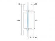 Ручка 32х1000 GIFF GC комплект