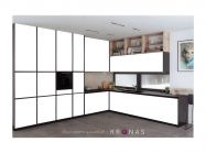 Трафарет-кухня для подбора декоров угловой KRONAS