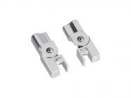 Уголок регулируемый профиль-стекло хром