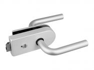 Замок DG-4 с нажимной ручкой и притвором GIFF Glass