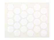 Заглушка на мініфікс самоклеюча Weiss d=20 білий матовий (24 шт) (1120)