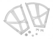 Полиця для взуття пластикова 2 секції сіра