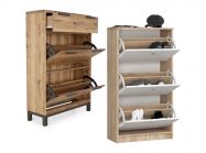 Полиця для взуття пластикова 2 секції чорна