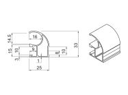 Вертикальний профіль SLIDER PROJECT L=5000 темна бронза