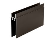 Горизонтальный профиль нижний SLIDER PROJECT L=5000 темная бронза