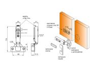 Петля накладная c доводчиком Line-3D Clip-on GIFF PRIME d=35 H=0 никель