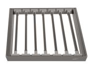 Брючниця центральна висувна з дотягувачем Virno Home 564*420*56 сірий