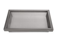 Корзина центральная выдвижная с доводчиком Virno Home 764*420*140 серый