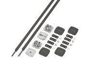 Выравнивающая система PLANOFIT цвет черный 2400 мм, Hafele (2 полных комплекта)