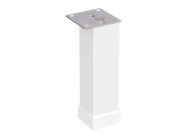 Опора регулируемая квадратная Ozkardesler 40*40 Н=150 белый глянец