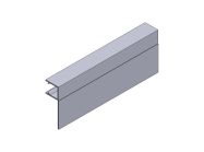 Уплотнитель 90* 8мм стекло-стекло ус 20 мм GIFF 214 L=2500мм прозрачный