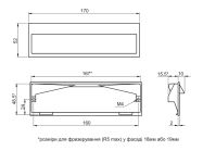 Ручка врізна Virno Lines 415/160 Soft Touch чорний