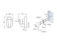 Гачок GIFF 15/104 браш сатин нікель
