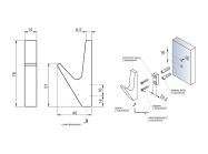 Гачок GIFF 15/106 чорний матовий