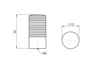 Ручка кнопка GIFF 4/118 матове золото