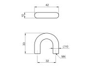 Ручка скоба GIFF 4/120/32 хром