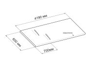 Уценка. ПФ FAB Италия 6014 AR SQB_2L Мрамор Марроне (Влагостойкая) 4190x600x38