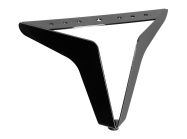Опора нерегулируемая изогнутая GIFF Letton H=130 черный никель глянец