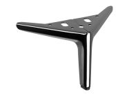 Опора нерегулируемая изогнутая GIFF Justine H=120 черный никель глянец