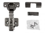 Петля накладна з дотягувачем Clip-on 3D GIFF PRIME d=35 H=0 чорний нікель