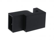 Крепление стена-труба регулируемый 20x10мм GIFF черный матовый