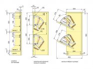 Полиця для взуття пластикова 2 секції біла