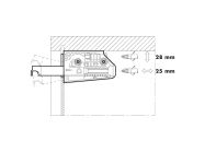 Шкафодержатель регулируемый левый Hafelе/Camar 806 (290.05.961)