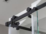 Комплект РС 30x10 GIFF 304 c двойной нижней направляющей черный матовый, покраска