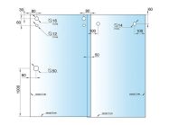 Комплект РС 30x10 GIFF 304 c двойной нижней направляющей черный матовый, покраска