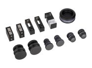 Комплект РС 30x10 GIFF 304 c двойной нижней направляющей черный матовый, покраска